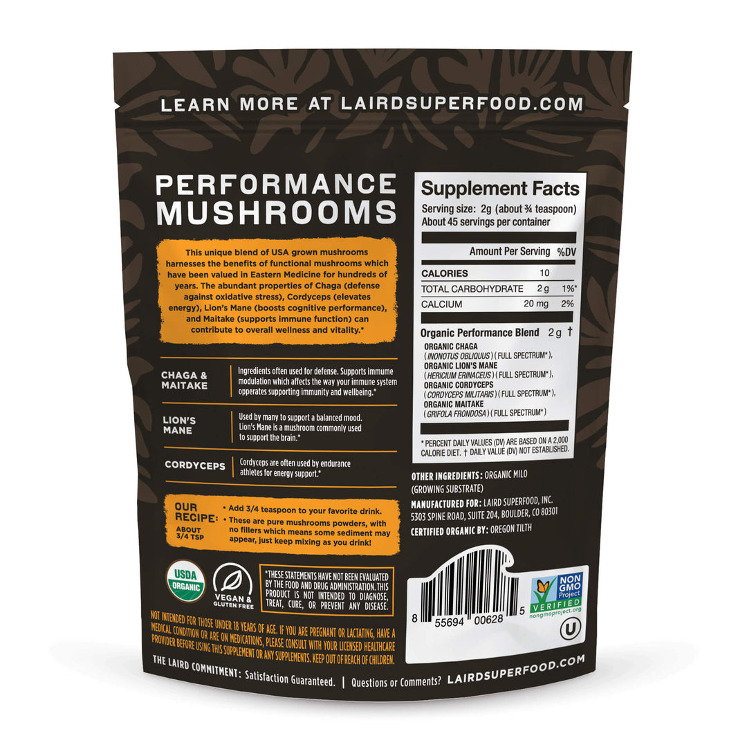 Organic Performance Mushrooms