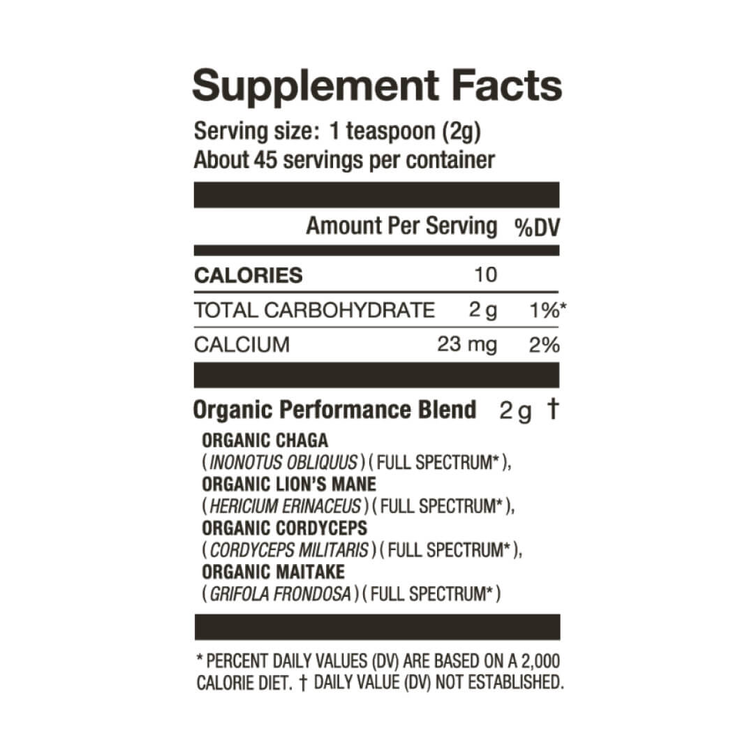 Organic Performance Mushrooms